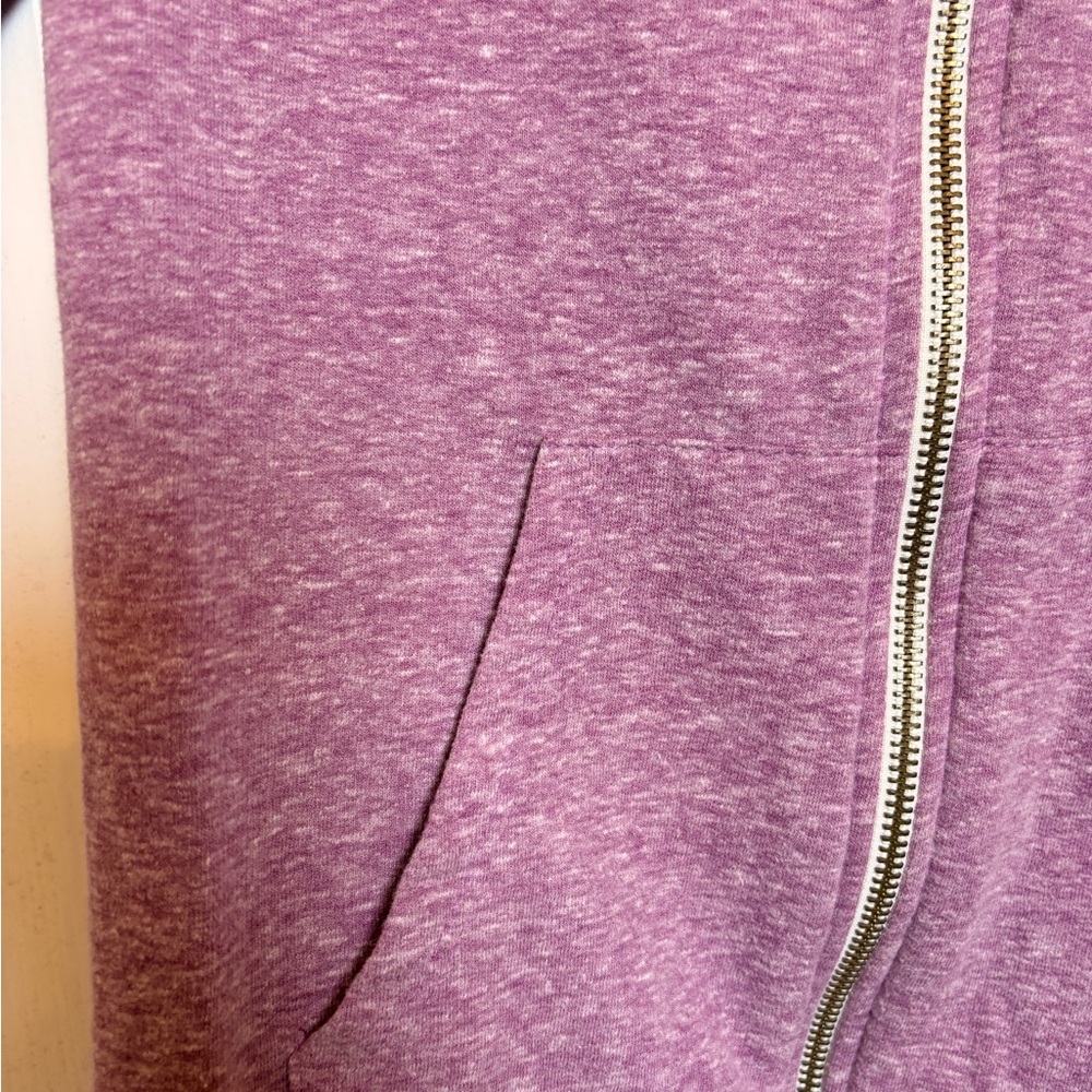 T4T Sustainable Apparel Purple Zip Hoodie Sweatshirt Cozy XS - Picture 6 of 6
